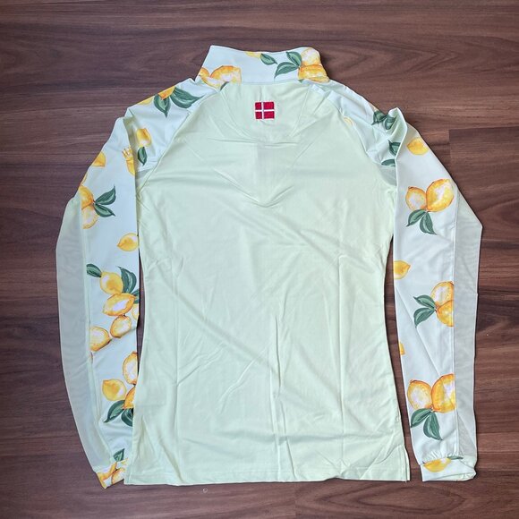 Kastel Denmark Women's Longsleeve Sun Shirt - Green Lemon Print - XS - Picture 3 of 4